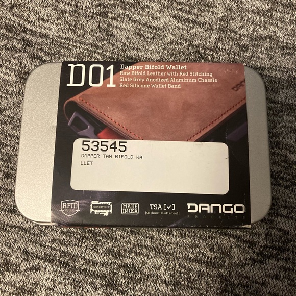 Dango D01 Bifold Wallet with Red Stitching. Special Edition. NWT. - Picture 1 of 5